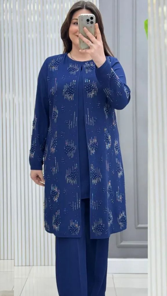 রয়েল বুলু কালার প্রিমিয়াম Party Dress